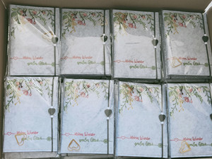 Organisateur de carnet de grossesse en feutre beige fait main, vente en gros, avec compartiment pour échographie, pour femmes enceintes - Product Image 5