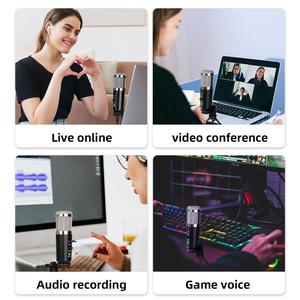 Depusheng A9 Set Microfono a Condensatore USB con Treppiede da Studio per PC, Mobile, Registrazione e Canto dal Vivo - Product Image 6