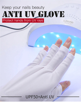 Gants anti-UV pour ongles avec lame incurvée et manche en plastique, outils de beauté pour manucure et nail art, protection contre les rayonnements