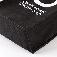 Sacs fourre-tout réutilisables écologiques en non-tissé, taille moyenne, promotionnels, pour thé, café, vin, voyage, rangement, motif lettre, imprimé soie