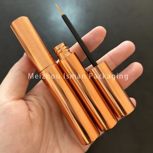 ISMAN - Tubo de Delineador de Ojos Redondo Mate de 10 ml, Color Oro Rosa, Botella Magnética para <span class=keywords><strong>Pegamento</strong></span>, Venta al por Mayor, Etiqueta Privada, Envase Cosmético Vacío Profesional - Product Image 4