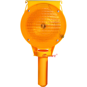 Luce di segnalazione <span class=keywords><strong>solare</strong></span> a LED <span class=keywords><strong>ambra</strong></span> YW-219T per barriere stradali, lampeggiante, per cantieri e isolamento del traffico - Product Image 4