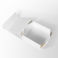 Custom Handmade Logo Recycled Cardboard Packaging Magnetic Closure Black Foldable Paper Gift Boxes for Shoe Clothes