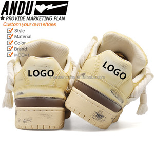 Zapatillas de deporte de lujo para hombre de estilo sucio, zapatos gruesos con logotipo personalizado, zapatos de estilo para caminar, zapatos transpirables para caminar para hombre - Product Image 3