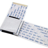 Cable Plano Flexible RealRun de 0.5mm de Paso, FFC Preformado de 8 Pines, Recubierto de Estaño, 100mm, 80C 60V-1 AWM 20706, para Impresora de Inyección de Tinta LCD
