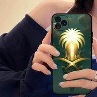 Drapeau royaume d'arabie saoudite coque de téléphone pour Iphone 17promax 17 17plus 17pro 16 15 14 Pro Max Plus arabie saoudite coque cellulaire