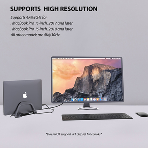 PULWTOP <span class=keywords><strong>Usb</strong></span> محطة إرساء محور من النوع <span class=keywords><strong>c</strong></span> مع Hd-mi + usb3.0 + pd شاحن توصيل الطاقة <span class=keywords><strong>Usb</strong></span>-<span class=keywords><strong>c</strong></span> إلى محول <span class=keywords><strong>Usb</strong></span> لماك بوك - Product Image 4