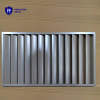Panneaux de clôture en aluminium à lamelles ventilées, fixes, en métal noir avec revêtement en poudre, auvent de fenêtre en aluminium