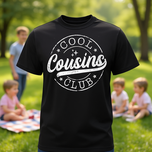 Camiseta con emblema del Cool Cousins Club para diversión familiar y regalos - Product Image 3