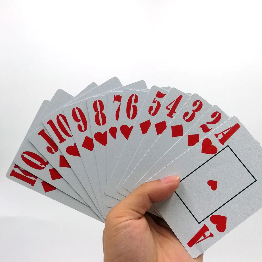 Cartes à jouer de code barres d'index Poker pour la coutume de casino en ligne avec le logo