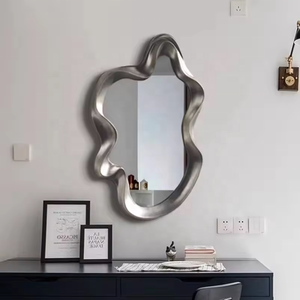 Specchio Decorativo <span class=keywords><strong>da</strong></span> Parete per Casa, Design Moderno Irregolare in Oro, Adesivo di Lusso per Soggiorno - Product Image 6