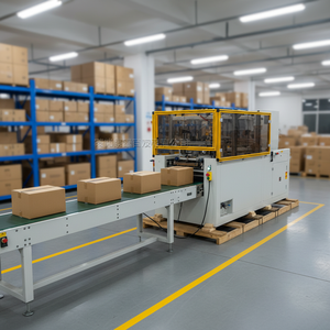 Máquina Empacadora/Erectora de Cajas de Cartón de Alta Capacidad Controlada por PLC para Barriles/Latas, Personalizable, Automática de Alta Velocidad - Product Image 5