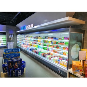 Runte Rèm Ngoài Trời Nhiều Tầng Thương Mại Siêu Thị Giá Xuất Xưởng Tủ Lạnh Trưng Bày Thẳng Đứng Tủ Lạnh Làm Mát Cho Rau Củ - Product Image 5