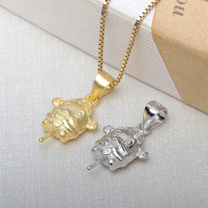 Pendentif Souris du Zodiaque en Argent S925 pour 9-14 ans, avec perle de rat et cheveux d'embryon, pour la création de bijoux DIY, composants de support vides, tendance - Product Image 4