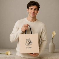 Sac en papier personnalisé vert avec logo, sac cadeau en papier de luxe et porte-café, fournisseur direct