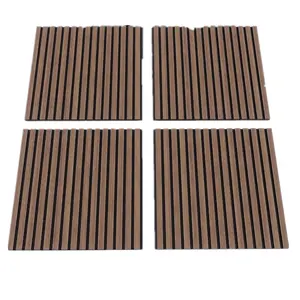 3D Wood Acoustic Panels Wall And Outdoor Panels For Interior And Exterior Sound Insulation