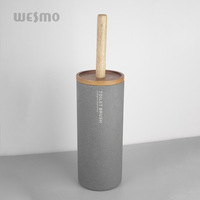 Ensemble de Salle de Bain d'Hôtel en Résine, 6 Pièces, Gris Élégant, Minimaliste, Accessoires de Décoration de Luxe