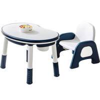 Ensemble de chaise et de bureau de lecture pour enfants en plastique moderne, pour l'intérieur (salon, cuisine, salle de bain) et l'extérieur