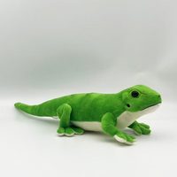 Gecko vert doux en peluche personnalisé de 40cm jouet pour enfants figurine animale nouveau cadeau promotionnel en gros
