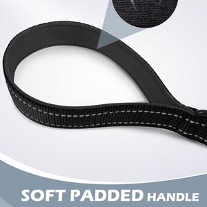 Fuerte acolchado corto de nailon para perro, mango acolchado de alta resistencia, mango acolchado de tráfico, resistente corto de nailon para perro, plomo para entrenamiento - Product Image 2