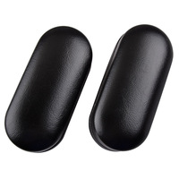 Meilleure vente peut contenir deux paires de lunettes boîte à lunettes en cuir métallique rangement multifonctionnel Double couche étuis à lunettes paquet