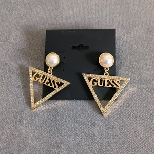 Pendientes de Cristal de Alta Calidad con Forma de Signo de Interrogación, Pendientes Triangulares de Moda para Fiesta - Product Image 3