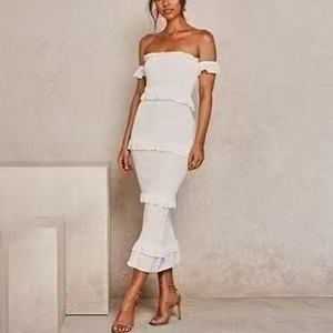 Vestido Midi Tejido para Mujer, Estilo Informal y de <span class=keywords><strong>Fiesta</strong></span>, Transpirable, Venta al por Mayor, <span class=keywords><strong>Ropa</strong></span> Sshein - Product Image 4