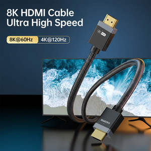 สาย HDMI 8K 2.1 48Gbps 8K60Hz 4K120Hz EARC แบบถักไนลอน Ultra HD ความเร็วสูง สำหรับ PS5 กล่องทีวี โปรเจคเตอร์ ขายส่ง - Product Image 4