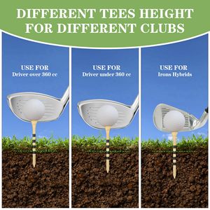 Custom LOGO Natrual Wooden <b>Golf</b> Tees Biodegradable Bamboo <b>Golf</b> Tees More Sturdy and Stable <b>Golf</b> Tee Holder - Product Image 4