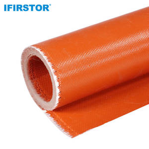 Fabrieksmatig geproduceerd, goedkoop, hoge sterkte, enkelzijdig siliconen gemembraniseerd glasvezel brandwerend doek, alkalievrij, snijbaar - Product Image 5