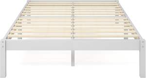 Estructura <span class=keywords><strong>de</strong></span> cama Base <span class=keywords><strong>de</strong></span> listones <span class=keywords><strong>de</strong></span> madera ligera moderna 35,5 cm Espacio libre debajo <span class=keywords><strong>de</strong></span> la cama Diseño ecológico en blanco 135X190 cm - Product Image 6