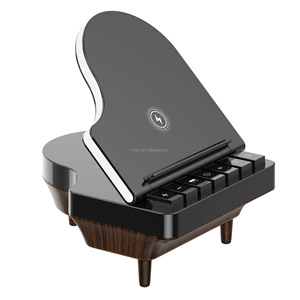 Đàn Piano Hình 10W Loa Với 15W <span class=keywords><strong>3in1</strong></span> Sạc Không Dây Và Đèn Ban Đêm - Product Image 2