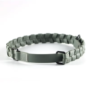 Correa para Perro Personalizada 2026, Recubierta de PVC Trenzado, Collares de <span class=keywords><strong>TPU</strong></span> Impermeables con Hebilla de Aleación de Zinc - Product Image 3