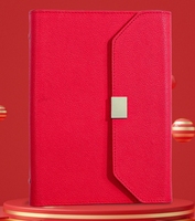 A5 PU cuir cahier à trois feuilles mobiles ensemble cadeau haut de gamme affaires bureau étudiants exquis bloc-notes