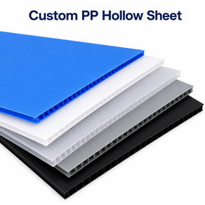 Polypropylene Sheet for <strong>4x8</strong> 48x96 UV Resistant Fluted Eco-Friendly Cutting for Billboard OEM Factory Direct - Product Image 1