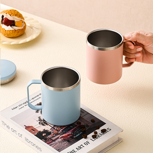 Mug isotherme en acier inoxydable 316L avec couvercle, grande capacité, pour la maison et le bureau, plusieurs couleurs disponibles - Product Image 4