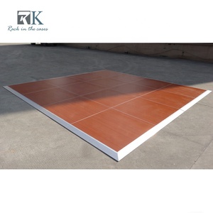 Plancher de danse en bois avec bords en aluminium, portable, pour événements intérieurs - Product Image 3