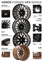 VeroX HF-5 Stil Yan Frezeli Y-Çubuklu Dövme Jantlar Fırçalanmış Gunmetal 18-24 İnç 5x112 5x114.3 5x120 Porsche BMW Audi Tesla için