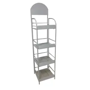 מתקפל תצוגת Stand עבור Rack תצוגת בקבוק מים עם מתקפל מסגרת הרכבה קלה מתכת משלוח עומד תצוגת מדף