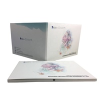 Carte postale vidéo graphique de 10,1 pouces pour entreprise, carte d'invitation personnalisée en papier, cadeau d'affaires, carte postale vidéo COTE