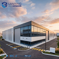 Bâtiment préfabriqué à grande portée avec structure en acier durable et installation rapide pour bâtiments commerciaux en structure métallique