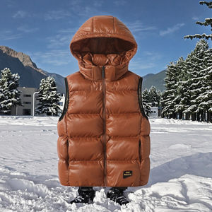Wholesale Casual Fashion Winter <b>Sleeveless</b> Gilet Bubble Windproof Breathable Zipper Custom Utility <b>Hoodie</b> Puffer Vest OEM - Product Image 3