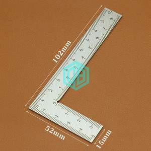 Mini L vuông cai trị đo bố trí công cụ thép không gỉ vuông 90 biến cai trị chính xác đồng hồ đo xây dựng khung góc Cai Trị - Product Image 3
