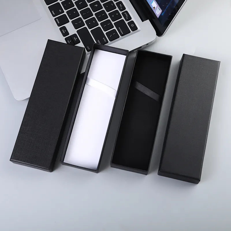 Stift-Schachtel schwarze hochwertige High-End-Stift-Geschenkbox individuelle Verpackung Stiftbox für Stift