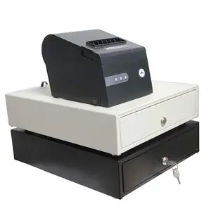 3 Locks Cash Box With Money And Coin Slot Metal POS Cash Drawer Touch Screen Cash Register Epos Till System