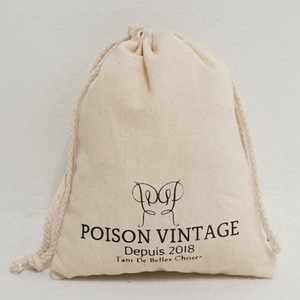Bolsa de Calicó con Cordones de Diseño Personalizado para Venta al por Mayor, Bolsas de Cosméticos Reutilizables - Product Image 2