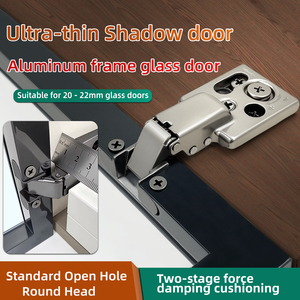 Puerta con Cubierta Delgada de Acero, Cierre Suave Hidráulico, Bisagras Max de 1.2mm de Grosor, Diseño Moderno para Cocina, Hotel, Comedor, Sala de Estar, Baño - Product Image 5