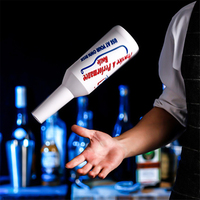 Bouteille de performance colorée incassable pour barman, en plastique ABS, accessoire de jonglage et d'acrobatie pour barman, Flybottle