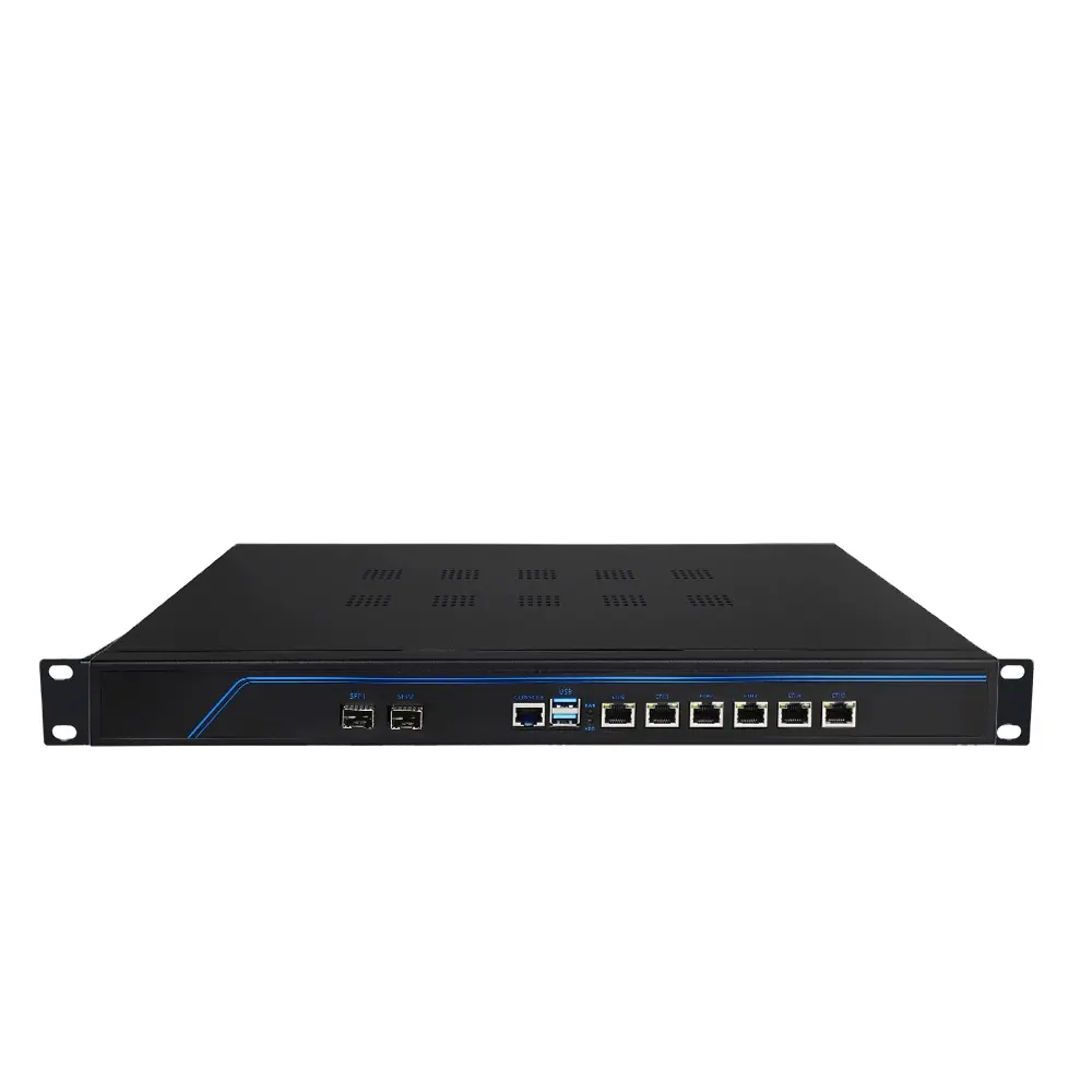 I5-3320M 2 광 포트 DDR3 메모리 6 LAN 소프트 라우팅 팬 설계가있는 네트워크 보안 서버 방화벽 어플라이언스