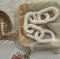 Polished Raw Wood Chain Link Knot Decorations for Home Wall Decor